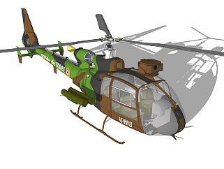 超精细直升机模型 Helicopter (7)